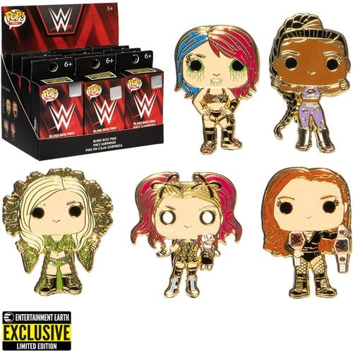 WWE Women Superstars Pop! by Loungefly Enamel Pins Case of 12 - Entertainment Earth Exclusive