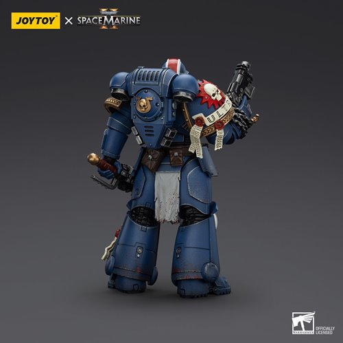 Joy Toy Warhammer Space Marine II Ultramarines Lieutenant Titus Collectors Edition 1:18 Scale Action