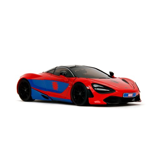 Hollywood Rides Marvel Spider-Man McLaren 720S 1:24 Scale Die-Cast Metal Vehicle with Spider-Man Fig