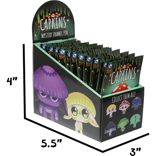 Capkins Mystery Box Enamel Pin Case of 12