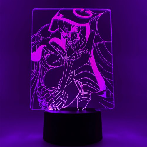 Overlord Ains Ooal Gown and Albedo Otaku Lamp