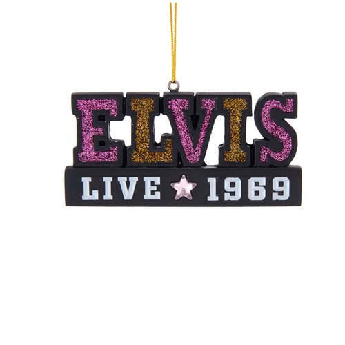 Elvis Presley Live 1969 3 1/2-Inch Resin Ornament