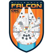 Star Wars Millennium Falcon Badge Window Decal