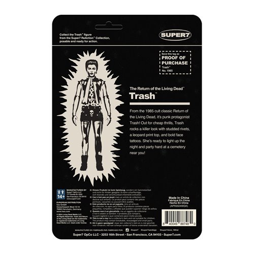 Return of the Living Dead Trash (Monster Glow) 3 3/4-Inch ReAction Figure