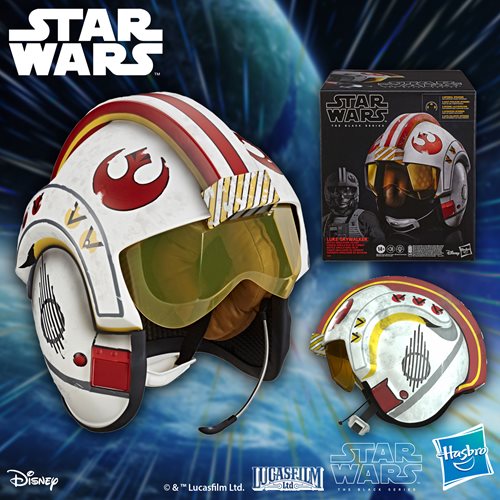 Star Wars The Black Series Luke Skywalker Electronic X-Wing Pilot Helmet Prop Replica