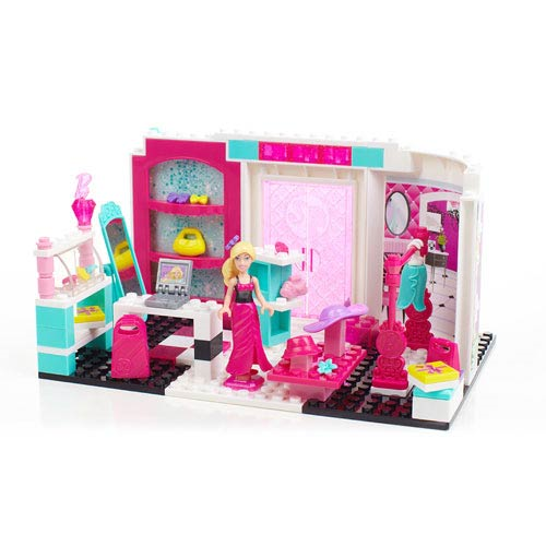 uniek Motel paddestoel Mega Bloks Barbie Build N Style Fashion Boutique Playset