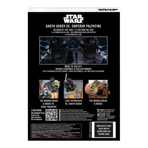 Star Wars Darth Vader Vs Emperor Palpatine Fandrop Figure Diorama