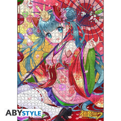 Hatsune Miku Sakura Kimono Jigsaw 1000-Piece Puzzle