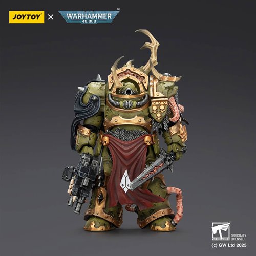 Joy Toy Warhammer 40,000 Death Guard Blightlord Terminator 3 Combi-bolter and Bubotic Blade 1:18 Sca