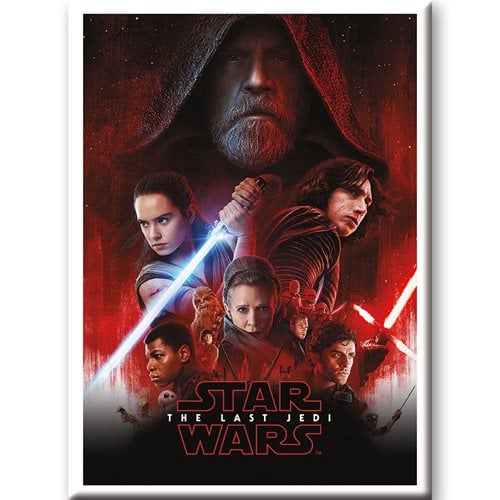 Star Wars: The Last Jedi Movie Poster Flat Magnet