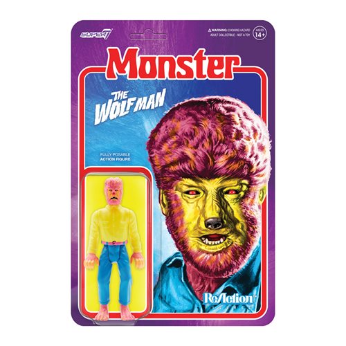 Universal Monsters Wolf Man Costume Colors 3 3/4-Inch ReAction Figure