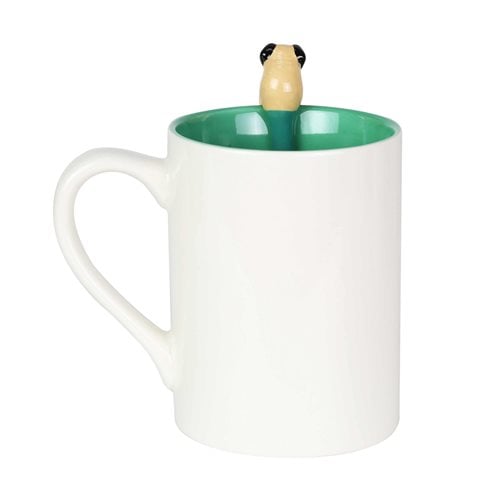 Cap-Pug-Cino Mug with Spoon Set