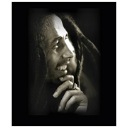 Bob Marley Hand on Chin Micro Raschel Fleece Blanket