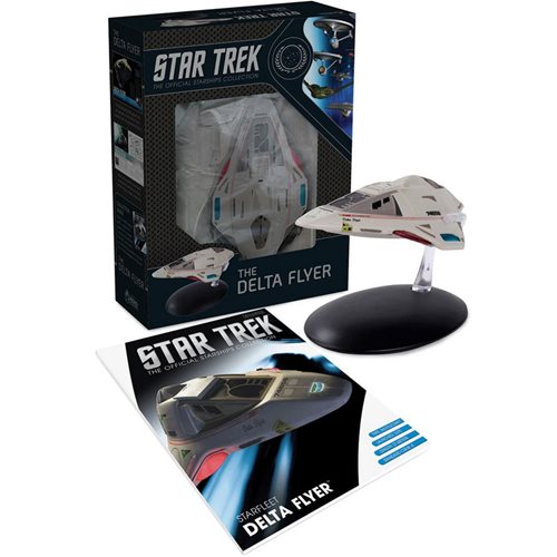 Star Trek Starships Delta Flyer Vehicle with Collector Magazine