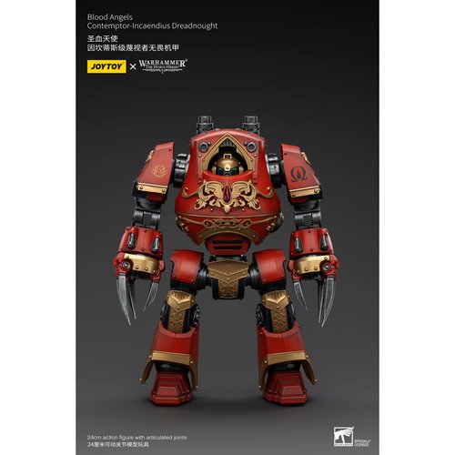 Joy Toy Warhammer The Horus Heresy Blood Angels Contemptor Incaendius Dreadnought 1:18 Scale Action