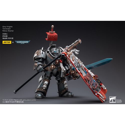 Joy Toy Warhammer 40,000 Grey Knights Terminator Retius Akantar 1:18 Scale Action Figure