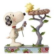Peanuts Jim Shore Snoopy with Woodstock in Nest Statue