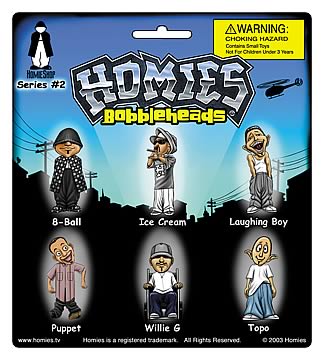 Figures Willie G Bobble Heads Homies Bobbleheads Series 2 Set Of 6 Figurines 