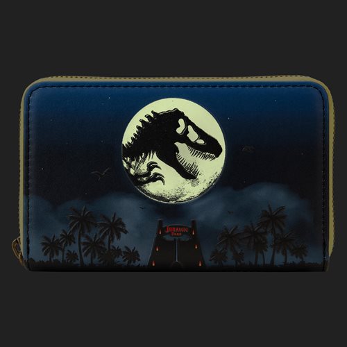 Jurassic Park 30th Anniversary Dino Moon Glow-in-the Dark Zip-Around Wallet