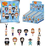 Phineas and Ferb 3D Foam Bag Clip Random 6-Pack