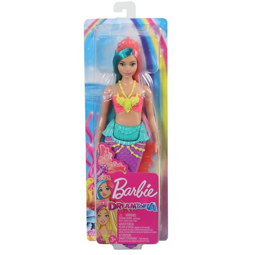 Barbie Dreamtopia Mermaid Doll with Teal and Pink Hair