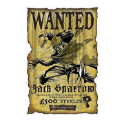 Pirates 2 Jack Sparrow Dead or Alive Framed Paper Giclee