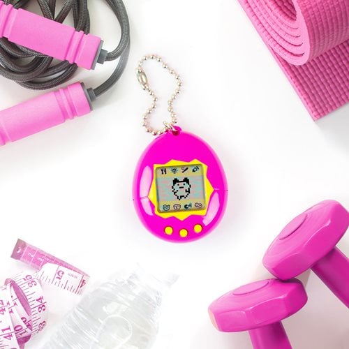 Tamagotchi Classic Pink with Yellow Electronic Game