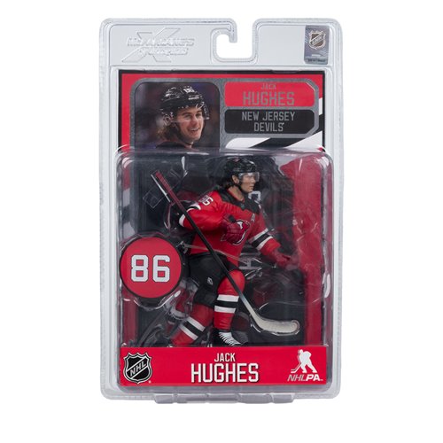 NHL SportsPicks New Jersey Devils Jack Hughes 7-Inch Posed Figure