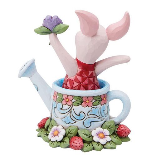 Disney Traditions Winnie the Pooh Piglet in Watering Can by Jim Shore Statue