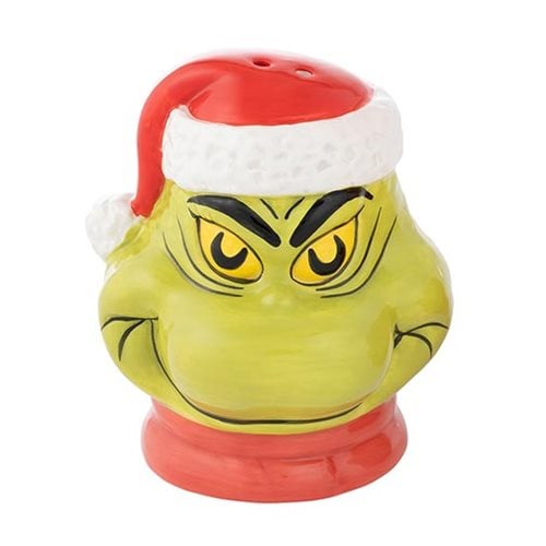 Grinch and Max Sculpted Ceramic Salt and Pepper Set