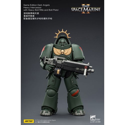 Joy Toy Warhammer 40K Space Marines Game Edition Dark Angels Heavy Intercessor Rifle & Pistol 1:18 S