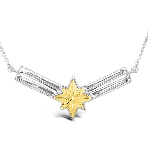 Captain Marvel Two-Tone Gold Necklace