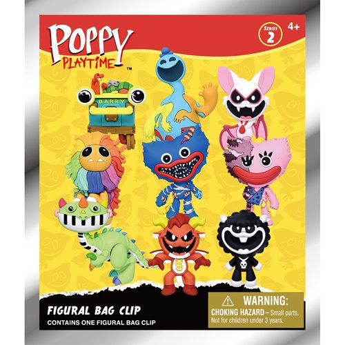 Poppy Playtime Series 2 3D Foam Bag Clip Display Case of 24