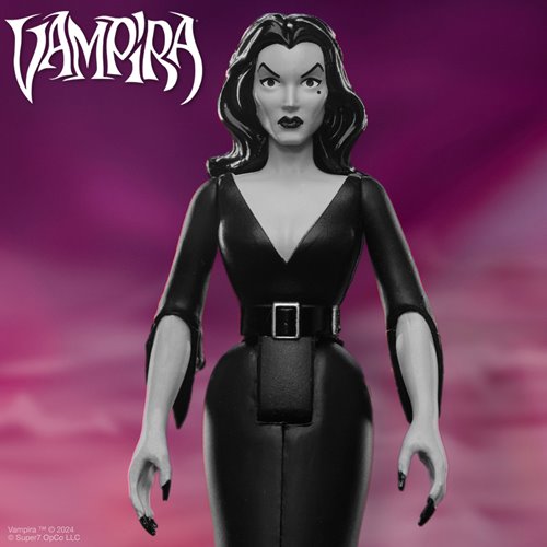Vampira (Plan 9 Grayscale) 3 3/4-Inch ReAction Figure