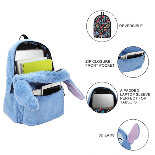 Lilo & Stitch Stitch 3D Face Reversible Backpack