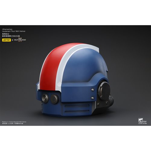 Joy Toy Warhammer 40,000 Ultramarines Lieutenant Titus' MKX 1:1 Scale Roleplay Helmet Prop Replica
