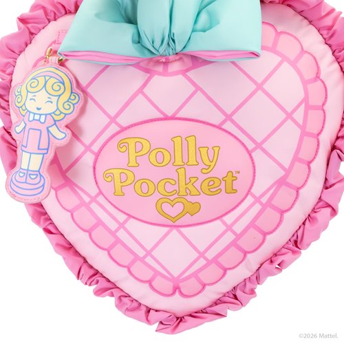 Polly Pocket Oversized Heart Shaped Padded Nylon Tote Bag