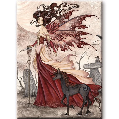 Imagined Worlds Red Queen Flat Magnet