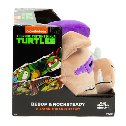 Club Mocchi Mocchi Teenage Mutant Ninja Turtles Bebop and Rocksteady 2-Pack Plush Collector Set
