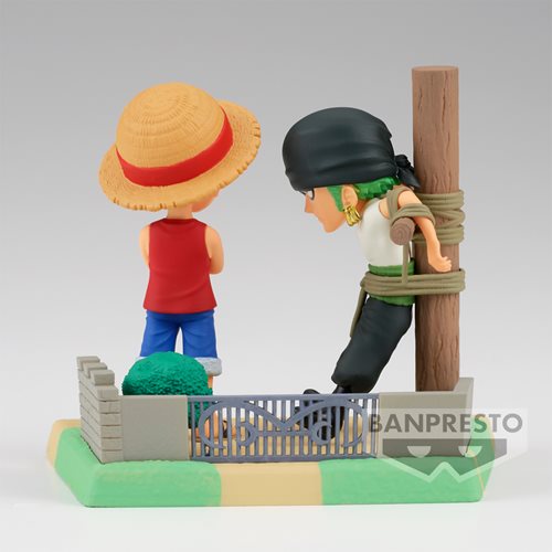 One Piece Monkey D. Luffy and Roronoa Zoro Log Stories World Collectable Mini-Figure
