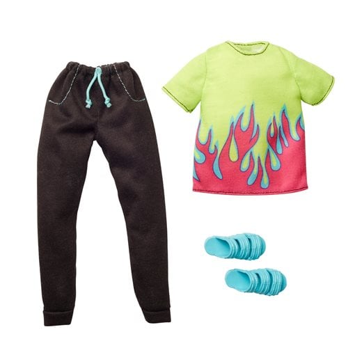 Barbie Ken Complete Look Flame T-Shirt and Pants Fashion Pack
