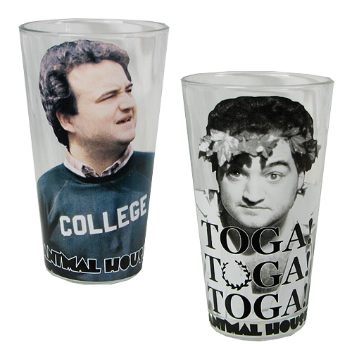 Glass Drinking Mugs, 2-Pack (16 oz)