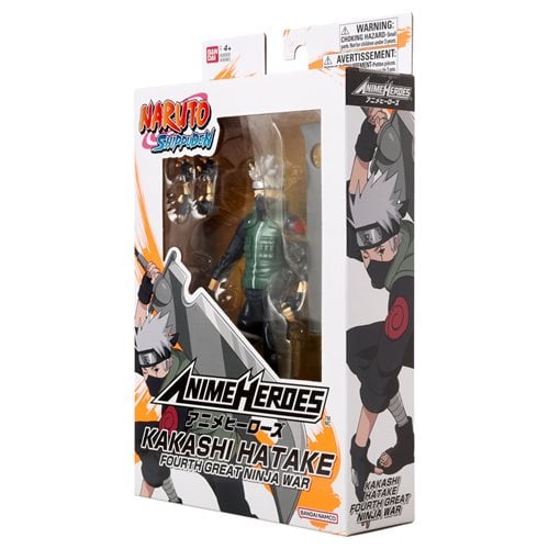 Naruto Anime Heroes Kakashi Hatake Fourth Great Ninja War Action Figure