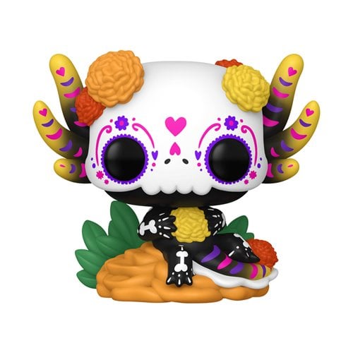 Dia De Los Muertos Ajolote Glow-in-the-Dark Funko Pop! Vinyl Figure #104 - Entertainment Earth Exclu