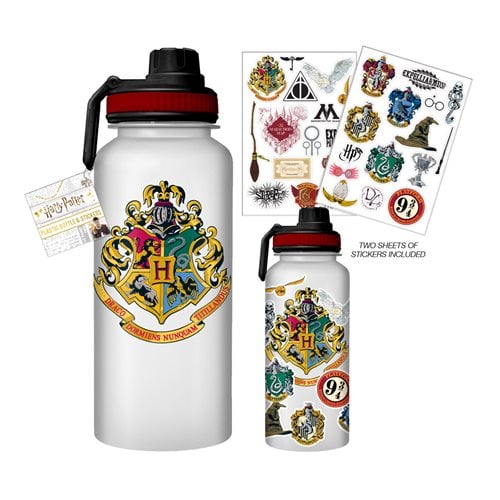 Harry Potter Hogwarts Icons 32 oz. Plastic Bottle with Sticker Sheet