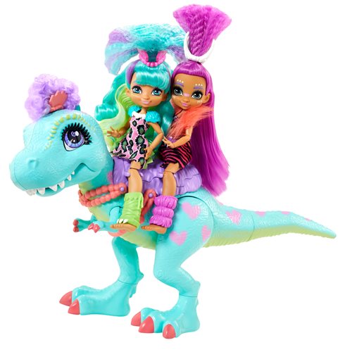Cave Club Rockelle and Tyrasaurus Doll and Dino