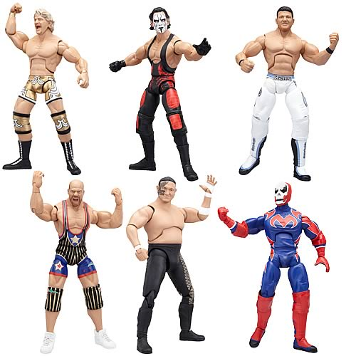 TNA Wrestling Deluxe Impact Action Figures Wave 1 Set