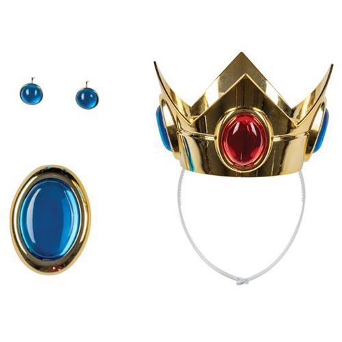 Super Mario Bros Princess Peach Crown Jewels Roleplay Accessory Set