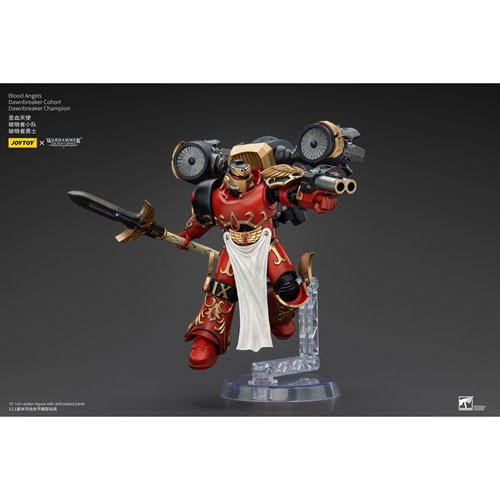 Joy Toy Warhammer The Horus Heresy Blood Angels Dawnbreaker Cohort Champion 1:18 Scale Action Figure