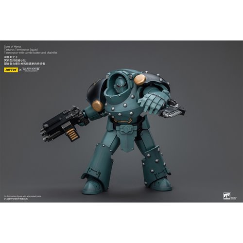 Joy Toy Warhammer 40,000 Sons of Horus Tartaros Terminator with Combi-bolter and Chainfist 1:18 Scal